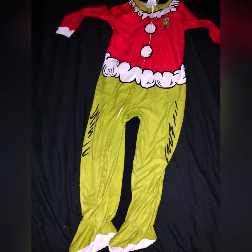 The Grinch onsie footie pajamas